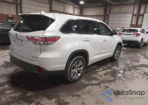 2015 Toyota Highlander Le Plus V6 z USA, uszkodzony, nr VIN 5TDBKRFH6FS221984